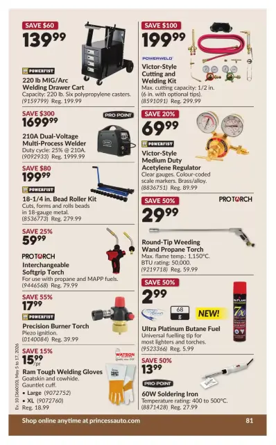 Princess Auto Canada offers from 5 to 17 May 2026 Discounts and promotions - Page 87