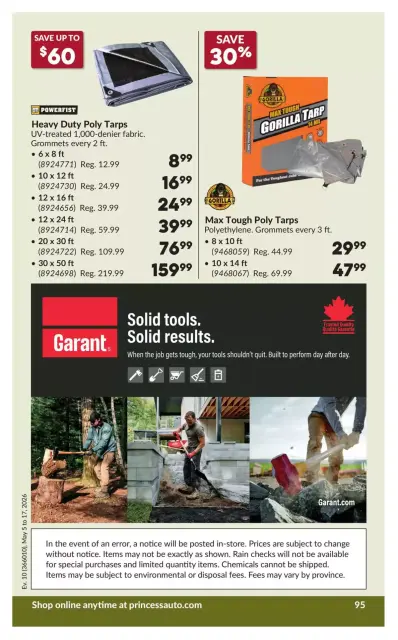 Princess Auto Canada offers from 5 to 17 May 2026 Discounts and promotions - Page 101