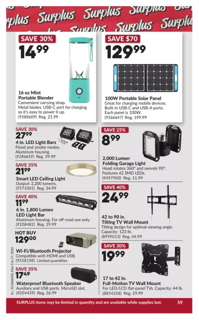 Princess Auto Canada offers from 5 to 17 May 2026 Discounts and promotions - Page 65
