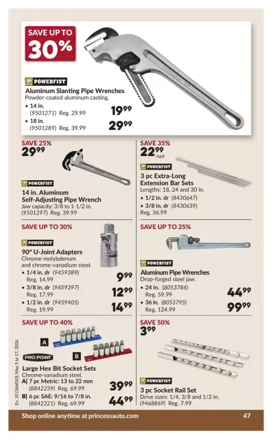 Princess Auto Canada offers from 5 to 17 May 2026 Discounts and promotions - Page 53