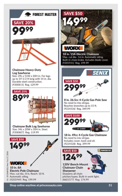 Princess Auto Canada offers from 5 to 17 May 2026 Discounts and promotions - Page 57