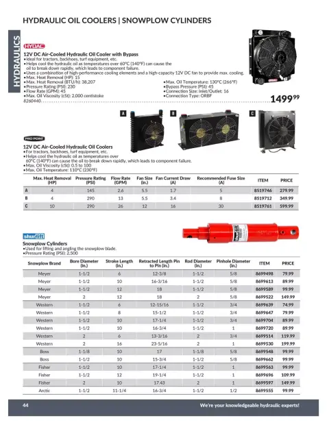 Princess Auto Canada offers from 21 April 2026 to 21 April 2027 HYDRAULICS DEALS - Page 47