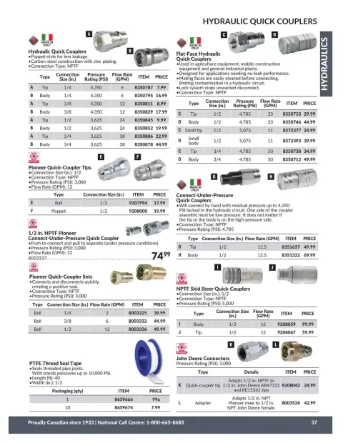 Princess Auto Canada offers from 21 April 2026 to 21 April 2027 HYDRAULICS DEALS - Page 40