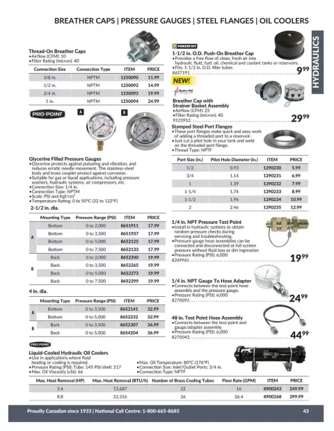 Princess Auto Canada offers from 21 April 2026 to 21 April 2027 HYDRAULICS DEALS - Page 46