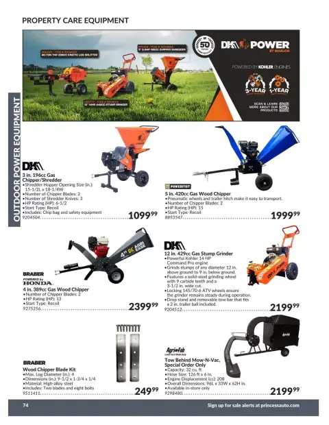 Princess Auto Canada offers from 21 April 2026 to 21 April 2027 OUTDOOR POWER EQUIPMENT DEALS - Page 26