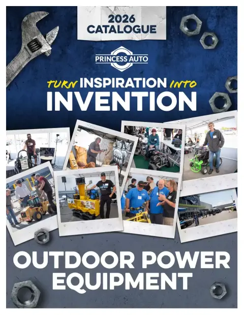Princess Auto Canada offers from 21 April 2026 to 21 April 2027 OUTDOOR POWER EQUIPMENT DEALS - Page 1