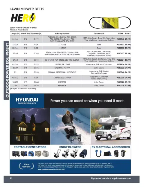 Princess Auto Canada offers from 21 April 2026 to 21 April 2027 OUTDOOR POWER EQUIPMENT DEALS - Page 36