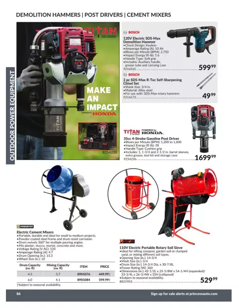 Princess Auto Canada offers from 21 April 2026 to 21 April 2027 OUTDOOR POWER EQUIPMENT DEALS - Page 40