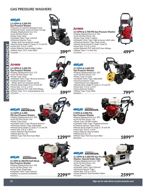 Princess Auto Canada offers from 21 April 2026 to 21 April 2027 OUTDOOR POWER EQUIPMENT DEALS - Page 4