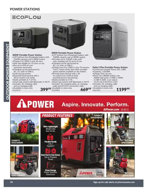 Princess Auto Canada offers from 21 April 2026 to 21 April 2027 OUTDOOR POWER EQUIPMENT DEALS - Page 48