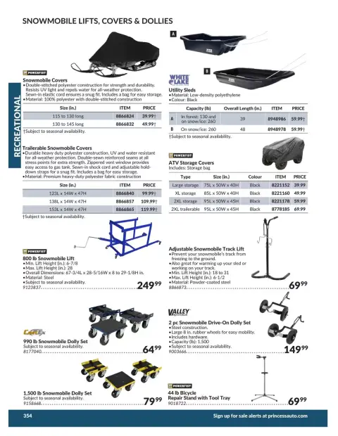 Princess Auto Canada offers from 21 April 2026 to 21 April 2027 RECREATIONAL DEALS - Page 45