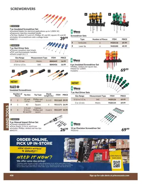 Princess Auto Canada offers from 21 April 2026 to 21 April 2027 HAND TOOLS DEALS - Page 16