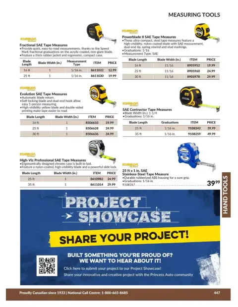 Princess Auto Canada offers from 21 April 2026 to 21 April 2027 HAND TOOLS DEALS - Page 57