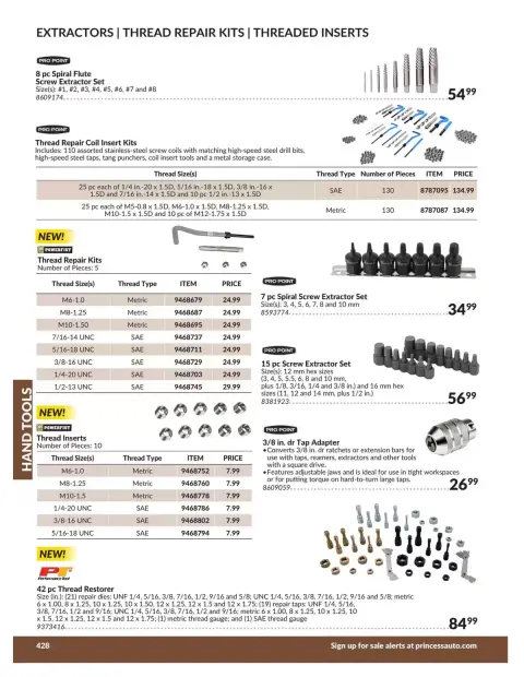 Princess Auto Canada offers from 21 April 2026 to 21 April 2027 HAND TOOLS DEALS - Page 36