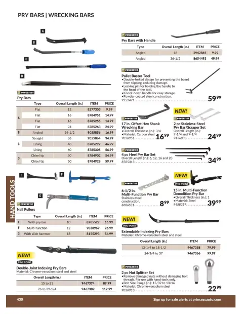 Princess Auto Canada offers from 21 April 2026 to 21 April 2027 HAND TOOLS DEALS - Page 38