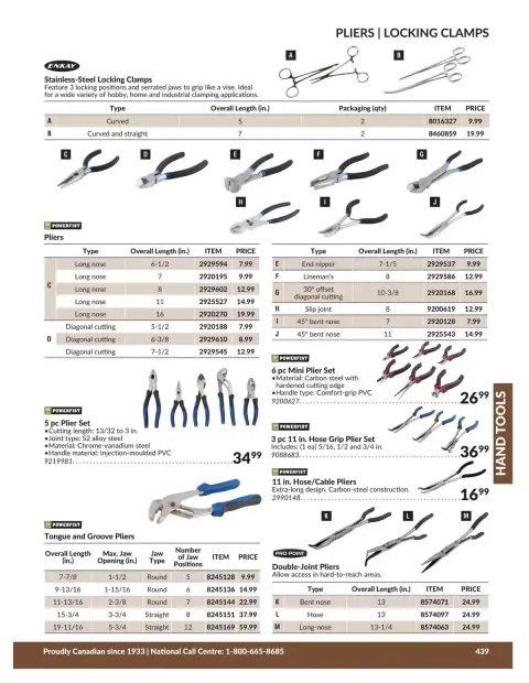 Princess Auto Canada offers from 21 April 2026 to 21 April 2027 HAND TOOLS DEALS - Page 47