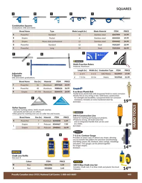 Princess Auto Canada offers from 21 April 2026 to 21 April 2027 HAND TOOLS DEALS - Page 55