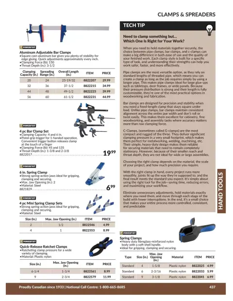 Princess Auto Canada offers from 21 April 2026 to 21 April 2027 HAND TOOLS DEALS - Page 45