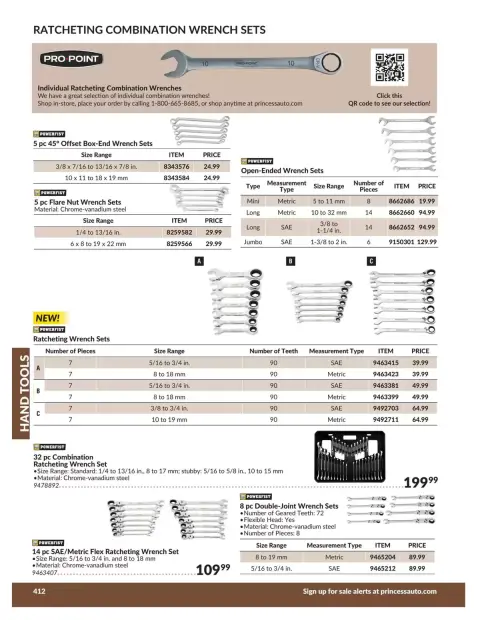 Princess Auto Canada offers from 21 April 2026 to 21 April 2027 HAND TOOLS DEALS - Page 20