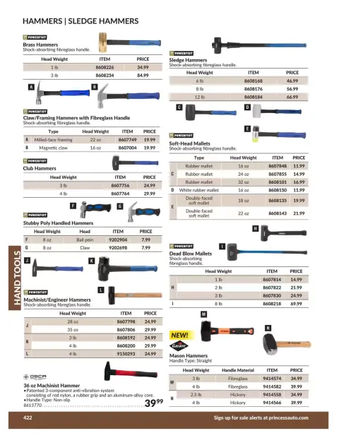 Princess Auto Canada offers from 21 April 2026 to 21 April 2027 HAND TOOLS DEALS - Page 30