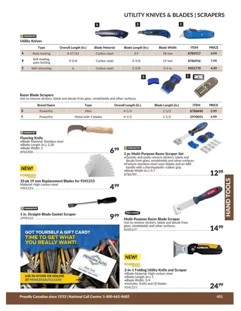 Princess Auto Canada offers from 21 April 2026 to 21 April 2027 HAND TOOLS DEALS - Page 39