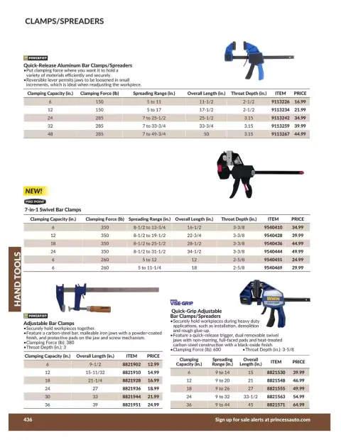 Princess Auto Canada offers from 21 April 2026 to 21 April 2027 HAND TOOLS DEALS - Page 44