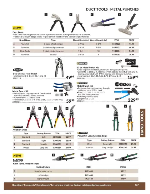 Princess Auto Canada offers from 21 April 2026 to 21 April 2027 HAND TOOLS DEALS - Page 77