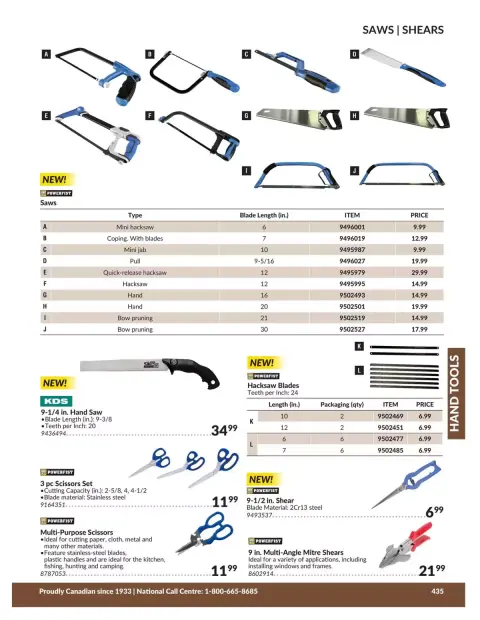 Princess Auto Canada offers from 21 April 2026 to 21 April 2027 HAND TOOLS DEALS - Page 43