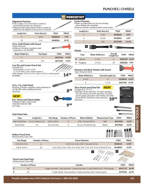 Princess Auto Canada offers from 21 April 2026 to 21 April 2027 HAND TOOLS DEALS - Page 33