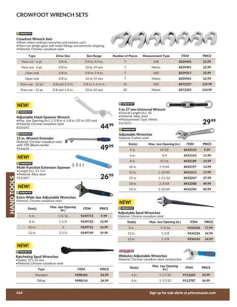 Princess Auto Canada offers from 21 April 2026 to 21 April 2027 HAND TOOLS DEALS - Page 22