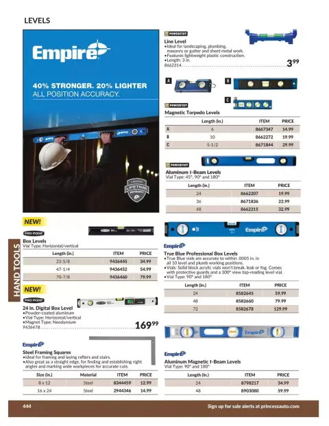 Princess Auto Canada offers from 21 April 2026 to 21 April 2027 HAND TOOLS DEALS - Page 54