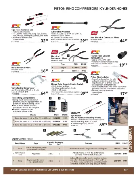 Princess Auto Canada offers from 21 April 2026 to 21 April 2027 AUTO REPAIR DEALS - Page 73