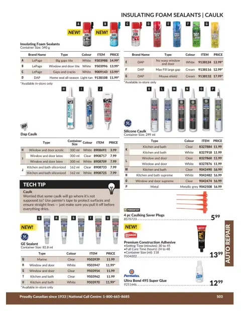 Princess Auto Canada offers from 21 April 2026 to 21 April 2027 AUTO REPAIR DEALS - Page 38