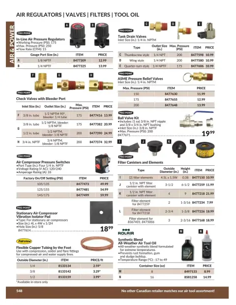 Princess Auto Canada offers from 21 April 2026 to 21 April 2027 AIR & POWER DEALS - Page 7