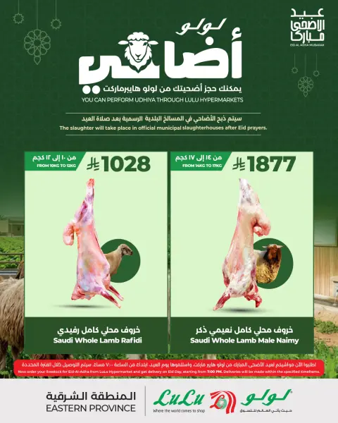 Offres Lulu Eastern Province de 24 Dhuʻl-Qiʻdah à 3 Dhuʻl-Hijjah 1447 AH (11 au 20 mai 2026) Réservez vos offres de sacrifice - Page 6