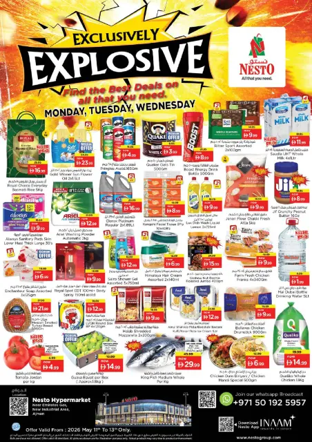 Ofertas de Nesto Zona industrial de 11 a 13 mayo 2026 EXCLUSIVAMENTE EXPLOSIVO - Página 1