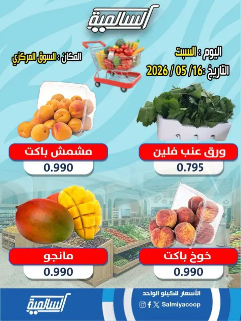 عروض جمعية السالمية التعاونية السبت ١٦ مايو ٢٠٢٦ عروض الخضار والفواكه - فرع السوق المركزي - صفحة 4