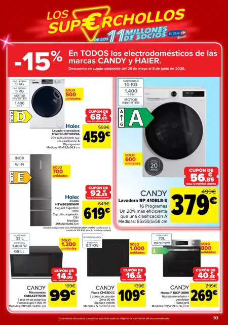Ofertas de Carrefour España de 12 a 25 mayo 2026 50% QUE VUELVE + 2ª. AL -50% - Página 93