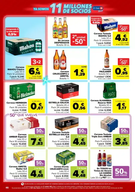 Ofertas de Carrefour España de 12 a 25 mayo 2026 50% QUE VUELVE + 2ª. AL -50% - Página 46