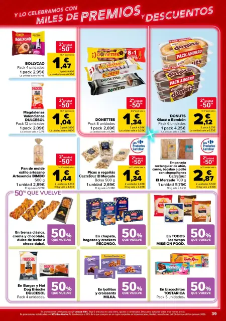 Ofertas de Carrefour España de 12 a 25 mayo 2026 50% QUE VUELVE + 2ª. AL -50% - Página 39