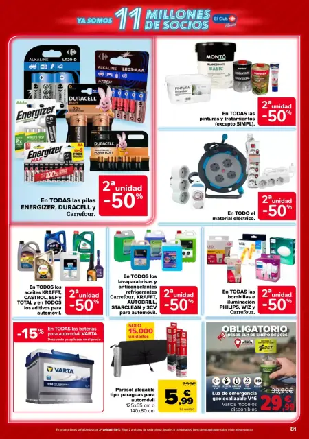 Ofertas de Carrefour España de 12 a 25 mayo 2026 50% QUE VUELVE + 2ª. AL -50% - Página 81