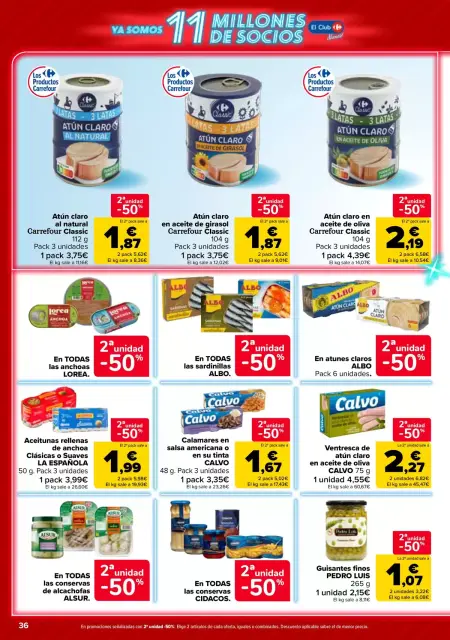 Ofertas de Carrefour España de 12 a 25 mayo 2026 50% QUE VUELVE + 2ª. AL -50% - Página 36