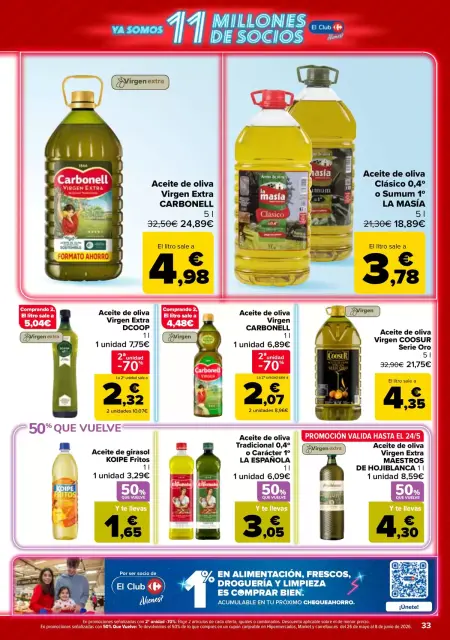 Ofertas de Carrefour España de 12 a 25 mayo 2026 50% QUE VUELVE + 2ª. AL -50% - Página 33