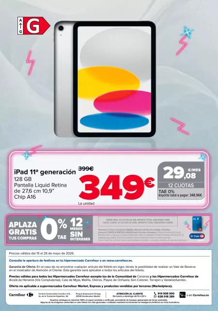 Ofertas de Carrefour España de 15 a 26 mayo 2026 Ofertas TECNOLOGIA - Página 6