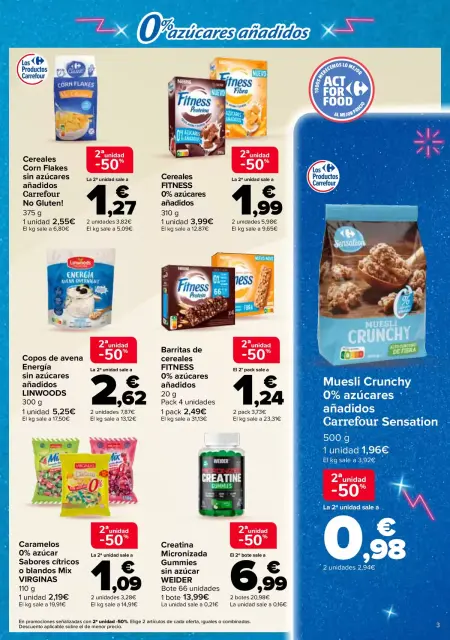 Ofertas de Carrefour España de 12 a 25 mayo 2026 Ofertas SIN AZUCARES AÑADIDOS - Página 3