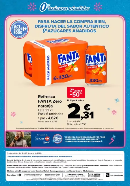 Ofertas de Carrefour España de 12 a 25 mayo 2026 Ofertas SIN AZUCARES AÑADIDOS - Página 12