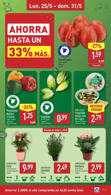 Ofertas de ALDI España de 25 a 31 mayo 2026 ¡Qué poco cuesta comprar bien! - Página 3