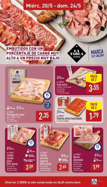 Ofertas de ALDI España de 20 a 24 mayo 2026 Que poc que Costa Comprar bé - Página 9
