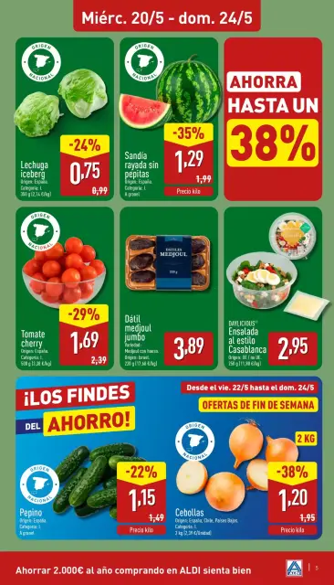Ofertas de ALDI España de 20 a 24 mayo 2026 Que poc que Costa Comprar bé - Página 5