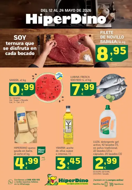 HiperDino Spain offers from 12 to 24 May 2026 New Deals - Page 1
